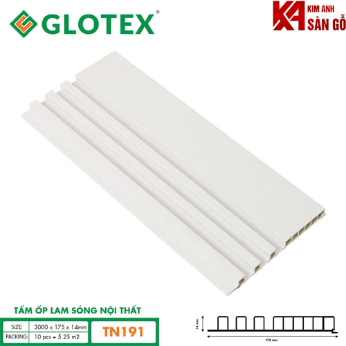 Tấm Ốp Lam Sóng Nội Thất Glotex TN-191